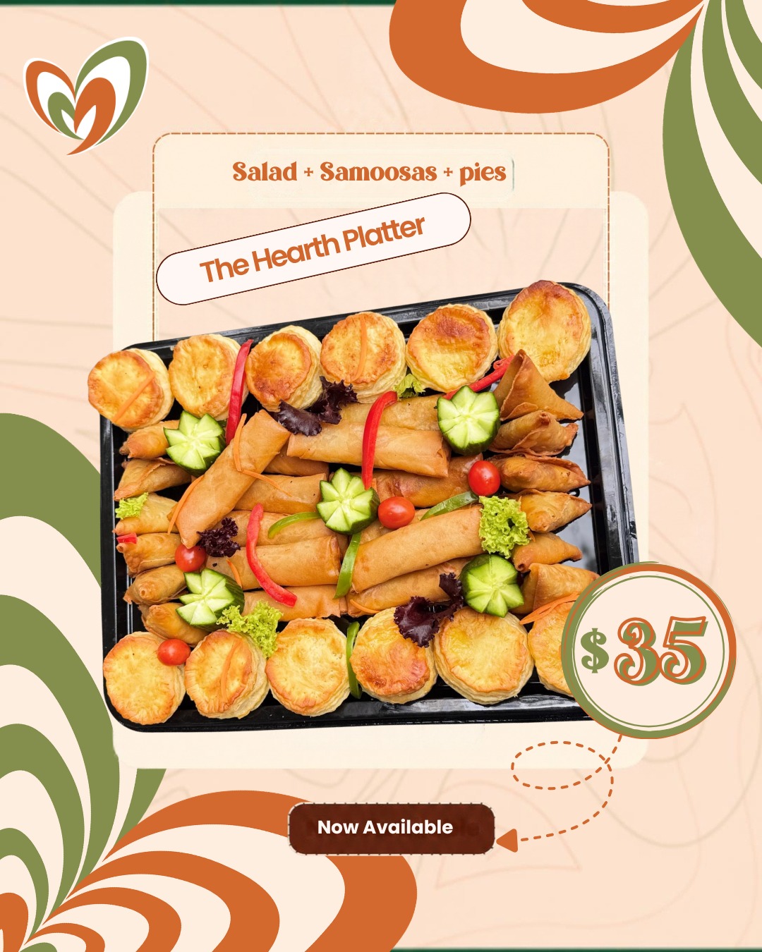 Marbl Hearth catering platter